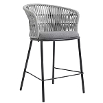 Стул барный с декоративным плетением на спинке и подлокотниках Chair Weave варинант исполнения - 2 | Loft Concept в Ижевске