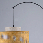 Торшер с декоративным поясом из плетеного бамбука Biuloggicu варинант исполнения - 7 | Loft Concept в Ижевске