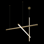 Люстра с 3-мя  пересекающимися цилиндрическими плафонами на тонких тросах Trumpet tube варинант исполнения - 5 | Loft Concept в Ижевске