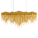 Люстра подвесная с металлическими дугами и длинными цепочками 115 см Atlantis Chain варинант исполнения - 8 | Loft Concept в Ижевске