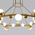 Люстра подвесная светодиодная с плафонами в форме шара Italian Globe Cedar Moss Light варинант исполнения - 2 | Loft Concept в Ижевске