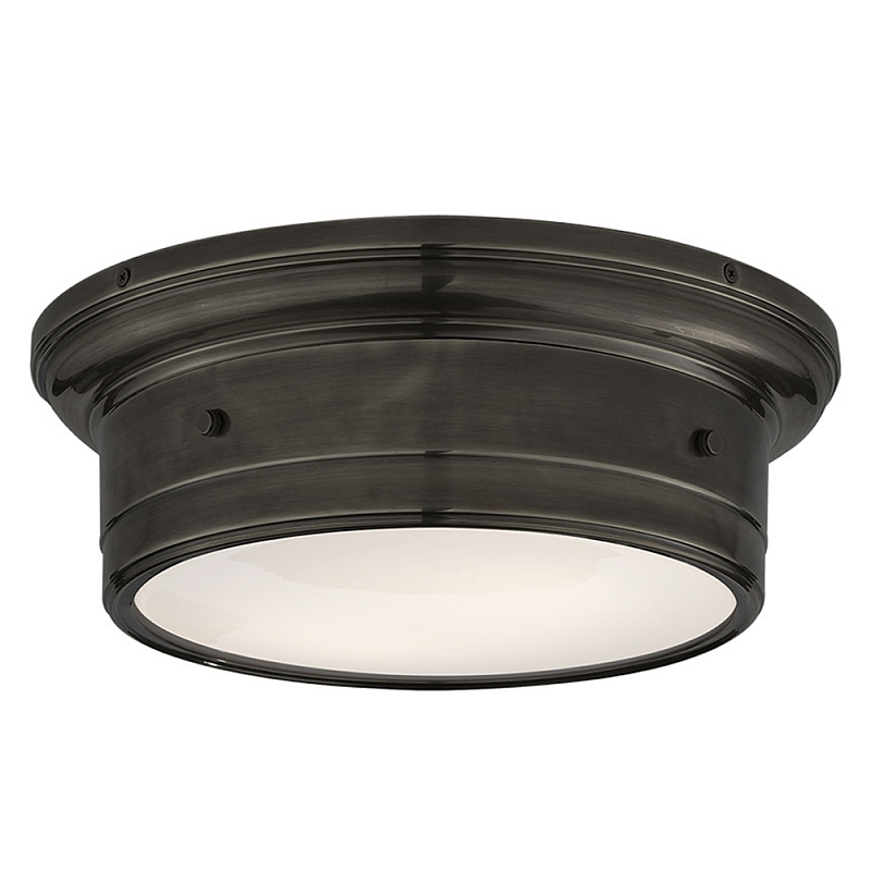 Потолочный светильник круглый черного цвета Modern Simple Ceiling Light Черный Белый Потолочный светильник круглый черного цвета Modern Simple Ceiling Light Черный Белый в Ижевске | Loft Concept