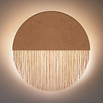 Бра круглое натуральная пробка с бахромой Natural Cork варинант исполнения - 4 | Loft Concept в Ижевске