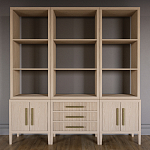 Модульный стеллаж Primo из трех составных элементов Светлый дуб варинант исполнения - 2 | Loft Concept в Ижевске