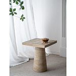 Столик приставной с квадратной столешницей Textured Cream Table варинант исполнения - 9 | Loft Concept в Ижевске