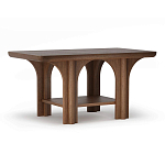 Стол кофейный деревянный с арочным основанием Arch Passage варинант исполнения - 1 | Loft Concept в Ижевске