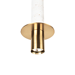 Подвесной светильник с узким цилиндрическим плафоном и золотым металлическим декором Concrete Pipe варинант исполнения - 15 | Loft Concept в Ижевске