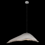 Подвесной светильник с асимметричным волнообразным абажуром и фактурной бахромой по краю Tactile Line варинант исполнения - 9 | Loft Concept в Ижевске