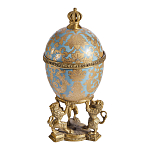 Шкатулка на величественных львах из фарфора с бронзовыми элементами Eden Garden варинант исполнения - 3 | Loft Concept в Ижевске