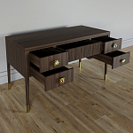 Письменный стол с 4-мя ящиками Elsa Dreams Walnut варинант исполнения - 2 | Loft Concept в Ижевске