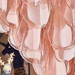 Люстра из стекляных розовых лепестков Petalled Illuminator варинант исполнения - 2 | Loft Concept в Ижевске