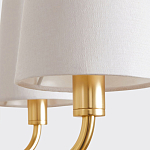 Люстра золотая с белыми тканевыми абажурами Coolness варинант исполнения - 4 | Loft Concept в Ижевске