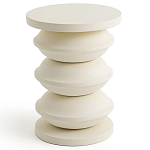 Фигурный приставной столик кремового цвета  AMORPHOUS варинант исполнения - 1 | Loft Concept в Ижевске