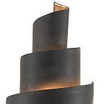 Бра в форме спирали черное с золотой внутренней отделкой Warm Glow варинант исполнения - 1 | Loft Concept в Ижевске