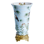 Ваза из фарфора с бронзовыми элементами Tropical Garden варинант исполнения - 2 | Loft Concept в Ижевске