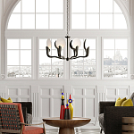 Люстра с плафонами в виде черно-белых дисков Ideal Shade Combination варинант исполнения - 2 | Loft Concept в Ижевске