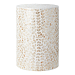 Столик с инкрустацией с перламутровым узором Jean Cream варинант исполнения - 1 | Loft Concept в Ижевске