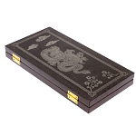 Подарочные нарды из натурального камня с гравировкой Backgammon from Stone варинант исполнения - 5 | Loft Concept в Ижевске