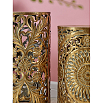 Столик приставной с цветочной резной фактурой Madagascar варинант исполнения - 4 | Loft Concept в Ижевске