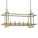 Подвесной светильник прямоугольный 5-ти ламповый Linear Kitchen Light варинант исполнения - 1 | Loft Concept в Ижевске