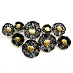 Панно настенное Blank Sheet  Black flower варинант исполнения - 1 | Loft Concept в Ижевске