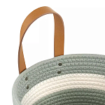 Корзина для хранения с ручками Interlacement Green варинант исполнения - 2 | Loft Concept в Ижевске