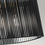 Люстра подвесная овальной формы с металлическим решетчатым абажуром матово-черного цвета и 5 лампами Kichler варинант исполнения - 5 | Loft Concept в Ижевске