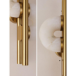 Бра  с фигурным мраморным рассеивателем Spiral of Warm Light варинант исполнения - 5 | Loft Concept в Ижевске