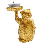 Подсвечник золотая обезьяна с блюдцем Golden Monkey варинант исполнения - 3 | Loft Concept в Ижевске