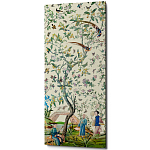 Постер на холсте в стиле шинуазри с изображением сада Beige Chinoiserie Imperial Garden Poster варинант исполнения - 1 | Loft Concept в Ижевске