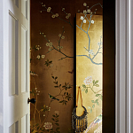 Обои ручная роспись Badminton Deep Rich Gold gilded paper варинант исполнения - 3 | Loft Concept в Ижевске