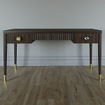 Письменный стол Elsa Dreams Walnut Шпон дерево с двумя ящиками варинант исполнения - 1 | Loft Concept в Ижевске