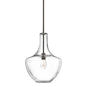 Подвесной светильник прозрачный стеклянный органической формы Kichler