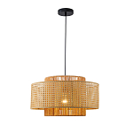 Подвесной светильник с абажуром из плтеного бамбука Light Inside the Cell варинант исполнения - 2 | Loft Concept в Ижевске