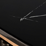 Комод черный округлой формы с рельефным фасадом Black Cut варинант исполнения - 6 | Loft Concept в Ижевске