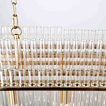 Люстра подвесная овальная со стеклянными трубками Nembus варинант исполнения - 4 | Loft Concept в Ижевске