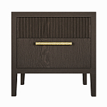 Прикроватная Тумбочка Primo с двумя ящиками Темный орех варинант исполнения - 6 | Loft Concept в Ижевске