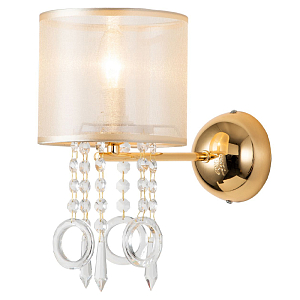 Бра золотого цвета с хрустальным декором Crystal Things