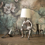 Лампа MALE MANNEQUIN LAMP с абажуром варинант исполнения - 2 | Loft Concept в Ижевске
