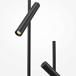 Напольный торшер светодионый черный Lumen Duo варинант исполнения - 3 | Loft Concept в Ижевске