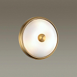 Бра круглое с матовым стеклянным плафоном и металлической окантовкой Soft Halo варинант исполнения - 4 | Loft Concept в Ижевске