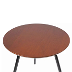 Кофейный столик с круглой столешницей на 3-х черных ножках Laconic Stylish Design варинант исполнения - 1 | Loft Concept в Ижевске