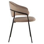 Коричневый стул с обивкой из искусственной замши Alexis варинант исполнения - 3 | Loft Concept в Ижевске