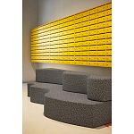 Дизайнерский модульный диван волнистой формы с цветным принтом Poltronova Superonda Sofa варинант исполнения - 17 | Loft Concept в Ижевске