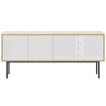 Длинная тумба с зеркальным декором Serena варинант исполнения - 8 | Loft Concept в Ижевске