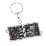 Зеркало брелок складное двухстороннее из натурального камня Серафинит Stone Mirrors варинант исполнения - 6 | Loft Concept в Ижевске