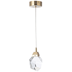 Подвесной светильник с хрустальным плафоном Esme Crystal Brass Hanging lamp варинант исполнения - 2 | Loft Concept в Ижевске