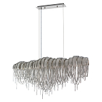 Люстра подвесная с металлическими дугами и длинными цепочками 115 см Atlantis Chain варинант исполнения - 9 | Loft Concept в Ижевске