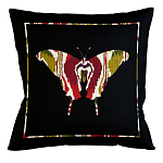 Подушка декоративная бабочка цветной узор Ikat Pattern варинант исполнения - 1 | Loft Concept в Ижевске