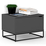 Тумба прикроватная цвета графит с ящиками Strict Lines варинант исполнения - 2 | Loft Concept в Ижевске